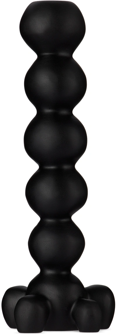 Tina Frey Designs Black Bubble Extra Tall Candle Holder