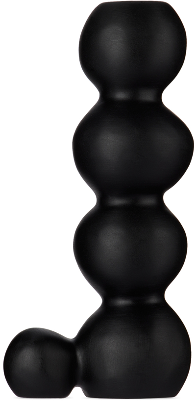 Tina Frey Designs Black Bubble Tall Candle Holder