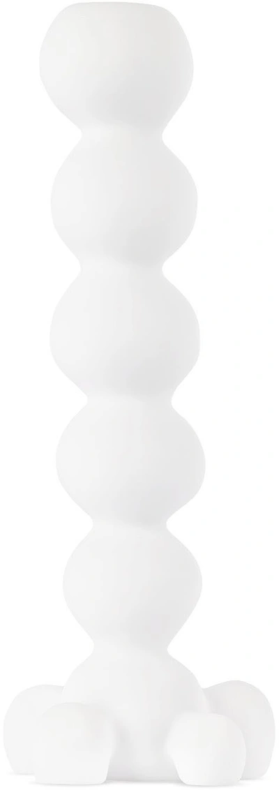 Tina Frey Designs White Bubble Extra Tall Candle Holder