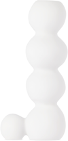 TINA FREY DESIGNS WHITE BUBBLE TALL CANDLE HOLDER