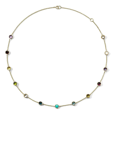Ippolita 18kt Yellow Gold Lollipop 13-stone Station Necklace In Gold