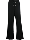Balmain Pyjama-style Wide-leg Trousers In Schwarz