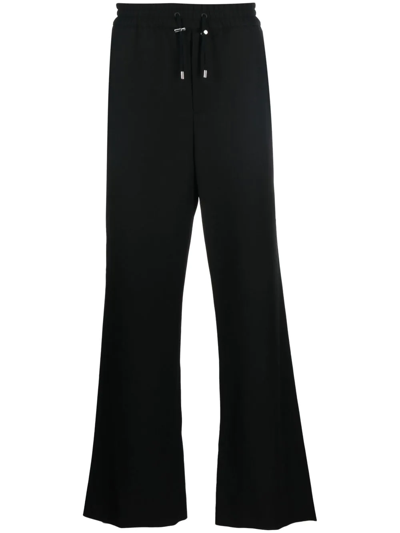 Balmain Pyjama-style Wide-leg Trousers In Black