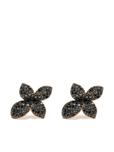 Pasquale Bruni 18kt Rose Gold Giardini Secreti Stud Earrings In Black