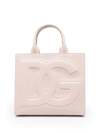 Dolce & Gabbana Debossed-logo Tote Bag In Pink