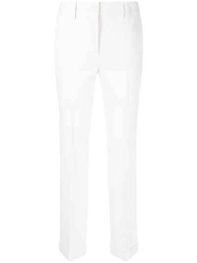 P.a.r.o.s.h Straight Leg Tailored Trousers In Nude