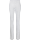 Dion Lee Ribbed-knit Slip-on Trousers In Grau