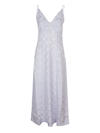 Ganni Floral Jacquard Midi Slip Dress In 560