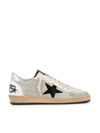 Golden Goose Ball Star Sneakers White In Grey/black