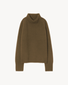 Nili Lotan Lanie Cashmere Turtleneck Sweater In Olive Green