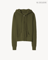 Nili Lotan Callie Zip Up Hoodie In Clover