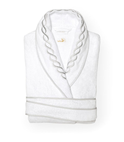 Pratesi Cotton Treccia Bathrobe (extra Small) In Grey