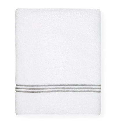 Pratesi Tre Righe Bath Towel (75cm X 150cm) In Grey