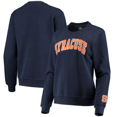 Colosseum Navy Syracuse Orange Campanile Pullover Sweatshirt