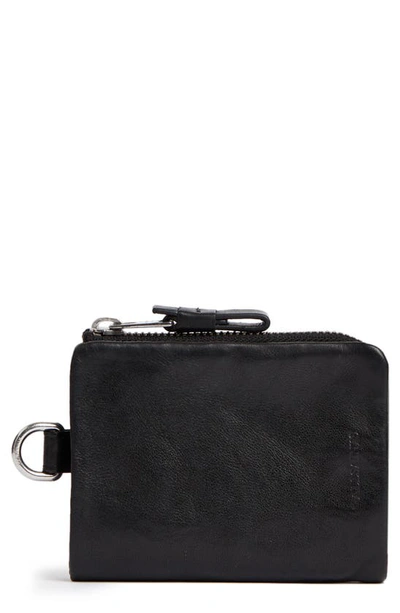 Allsaints Junction Leather Wallet In Black