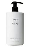 BYREDO SUEDE HAND LOTION, 15.2 OZ