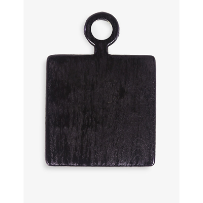 Be Home Brushed Small Mango-wood Square Serving Board 27.5cm