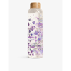 Waterdrop Edition Boost Graphic-print Glass Bottle 600ml In Purple