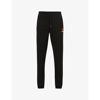 Kenzo Cotton-fleece Logo-patch Joggers In Black