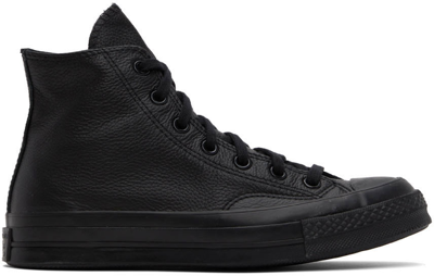 Converse Chuck 70 Tonal Leather Sneakers In Black