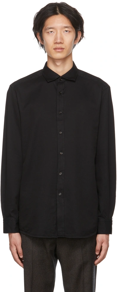Zegna Black Leisure Fit Shirt In 1 Black