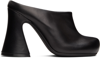 Marni Sabot Mid Block Heel Slip-on Mules In 00n99 Black