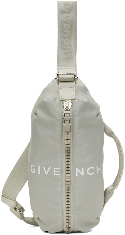 Givenchy Gray G-zip Bum Bag In 050 Light Grey