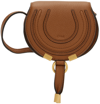 Chloé Tan Nano Marcie Saddle Bag In 25m Tan