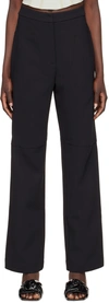 Paris Georgia Slouchy Patch-pockets Tailored Trousers In Black