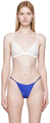 Fleur Du Mal Charlotte Lace Triangle Bra In 0300 Ivory