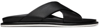 Paul Stuart Men's Punta Crisscross Leather Slide Sandals In Black