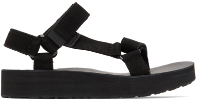 Teva Black Midform Universal Sandals In Black