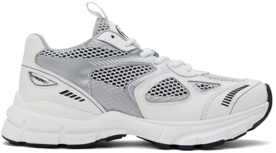 Axel Arigato Marathon Metallic Mesh Net Runner Sneakers In Grey