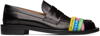 Jw Anderson 20mm Elastic Leather Loafers In Black