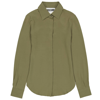 MOSCHINO MOSCHINO LADIES OLIVE BUTTON DOWN BLOUSE