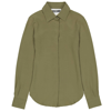 Moschino Ladies Olive Button Down Blouse In Olive