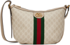 GUCCI BEIGE SMALL OPHIDIA GG SHOULDER BAG