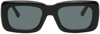 Attico + Linda Farrow Marfa Rectangular-frame Recycled Acetate Sunglasses In Black