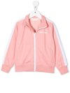 Palm Angels Felpa Rosa In Misto Cotone Bambina In Pink
