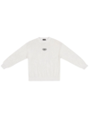 Balenciaga Bb Logo-embroidered Oversize Jumper In White