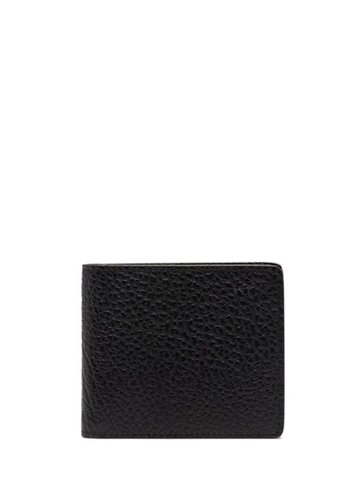 Maison Margiela Black Bi-fold Wallet In Nero