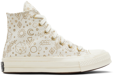 Converse White Golden Elements Chuck 70 Sneakers In Egret/lgt