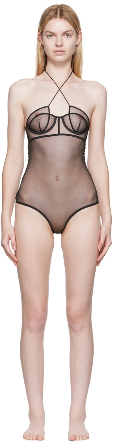 Nensi Dojaka Ssense Exclusive Black Bodysuit In 2 Black