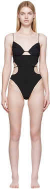 Nensi Dojaka Ssense Exclusive Black One-piece Swimsuit In 036 Black