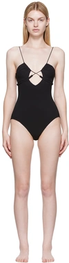 Nensi Dojaka Ssense Exclusive Black One-piece Swimsuit In 036 Black