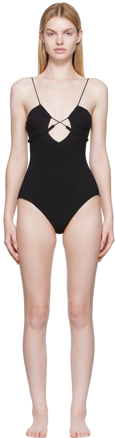 NENSI DOJAKA SSENSE EXCLUSIVE BLACK ONE-PIECE SWIMSUIT