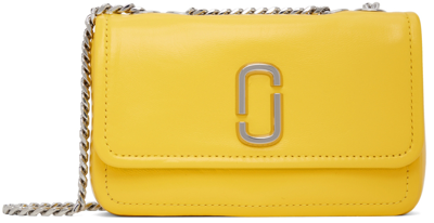 Marc Jacobs Yellow Mini 'the Glam Shot' Shoulder Bag In 752 Golden Kiwi