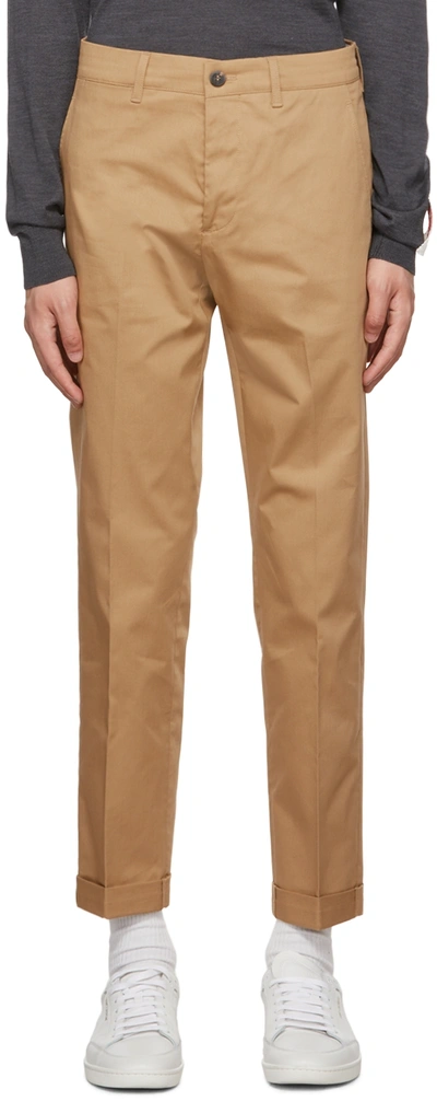 Golden Goose Stretch Cotton Chino Pants In Beige