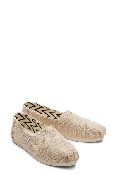 Toms Alpargata Slip-on In White Natural