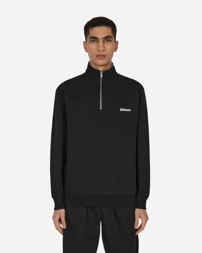 Alltimers Broadway Quarter Zip Sweatshirt In Black